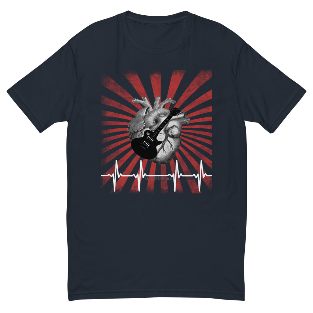 Guitar within your heart | Red | Short Sleeve T-shirt