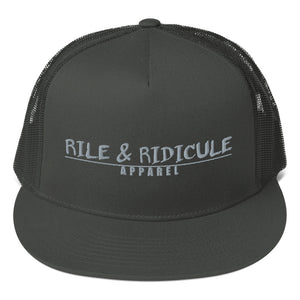 Rile & Ridicule Apparel Logo | Mesh Back Snapback