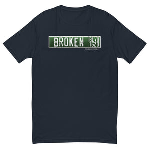 Broken Blvd Street Sign | Short Sleeve T-shirt