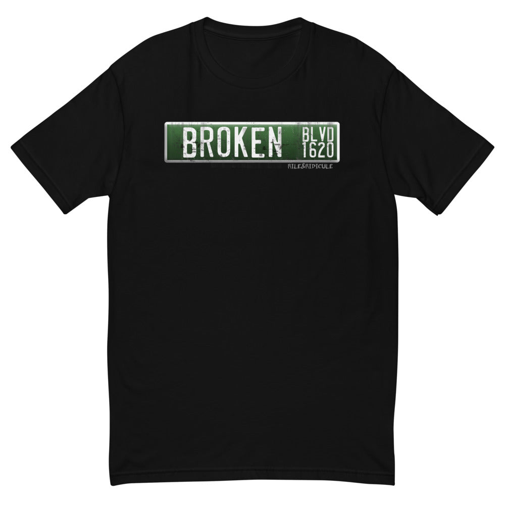 Broken Blvd Street Sign | Short Sleeve T-shirt