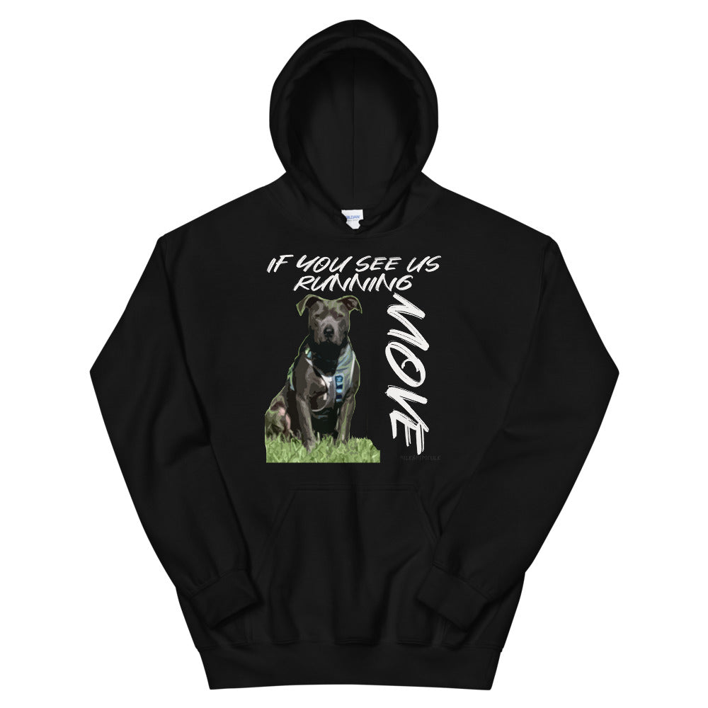 Pit bull | If you see us running, move | Unisex Hoodie