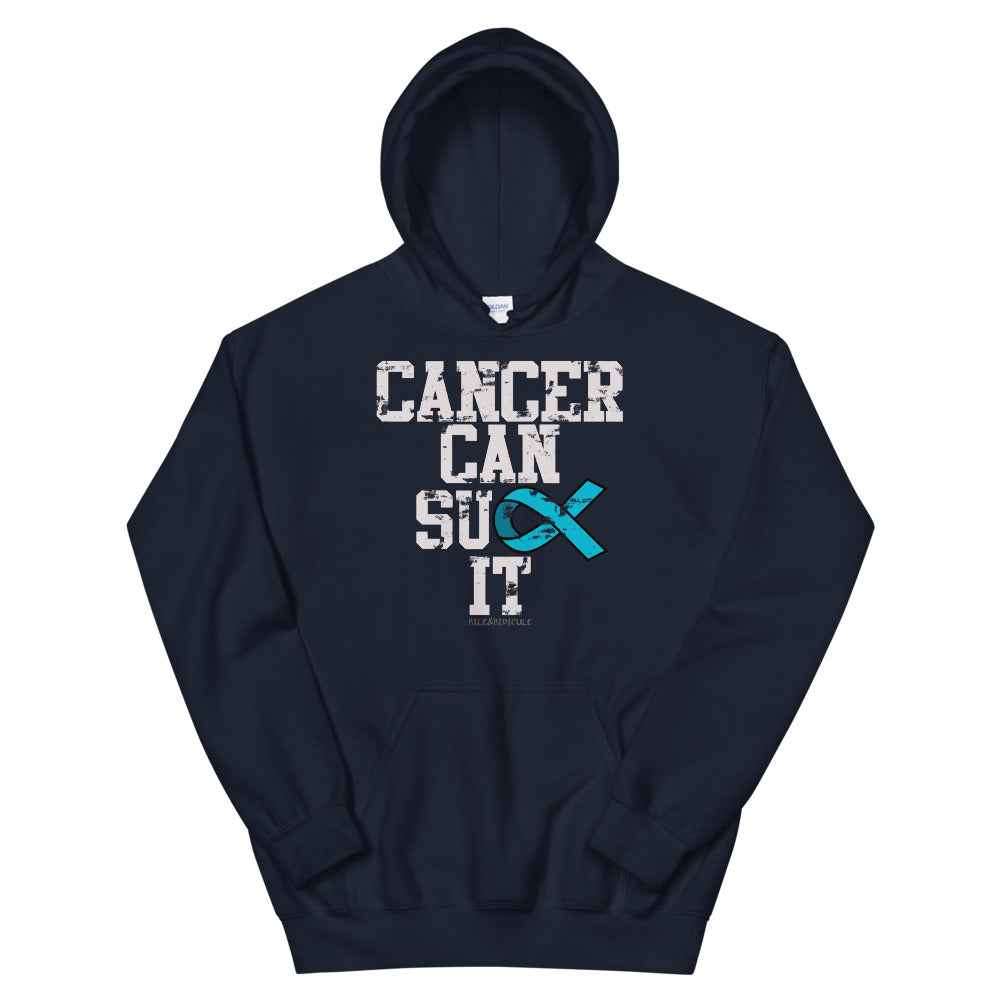 Cancer Can Suck It | Teal | Unisex Hoodie